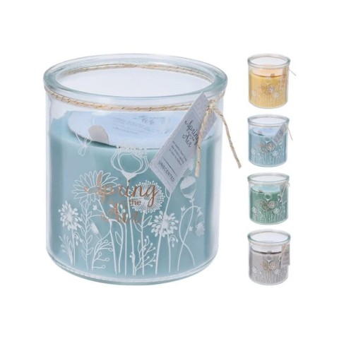 VASO VETRO CCANDELA 10CM 4ASS